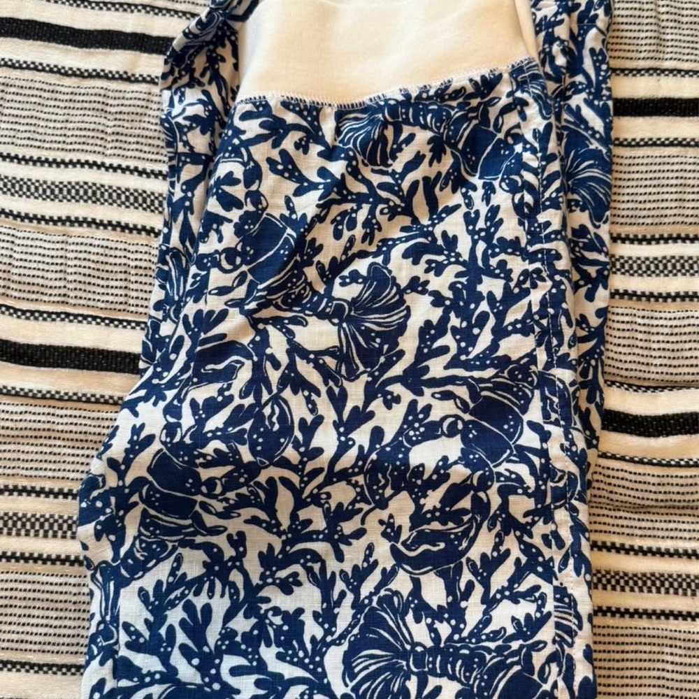Lilly Pulitzer Blue and White Pants
